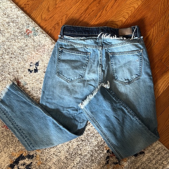 Hidden womens jeans with frayed bottom/dual tone - Picture 3 of 4